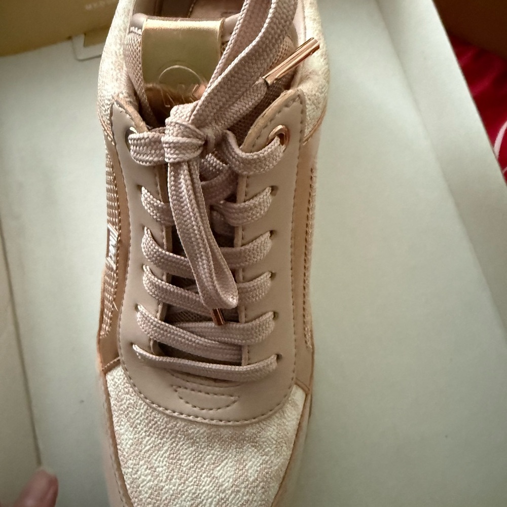 Michael Kors Women's Light Beige Sneakers - Picture 5 of 6